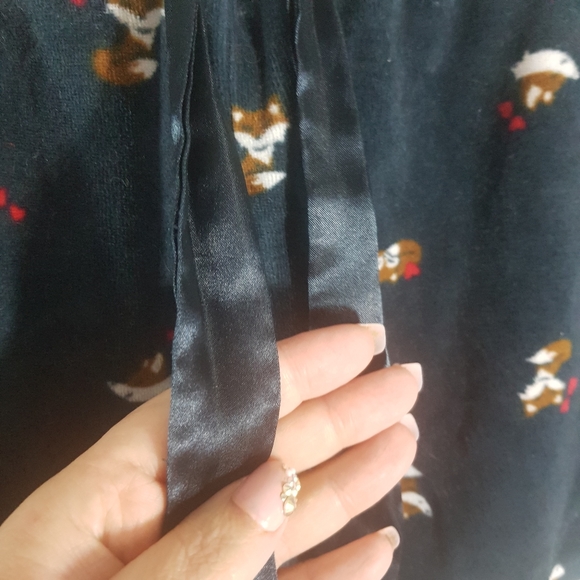 Ms. Maggie 2 Piece Velour Fox Print Pj/Pajama Short Set - Picture 7 of 11